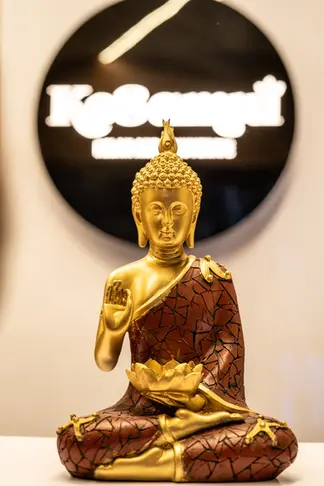 Golden Buddha at Kosamui Spaa — a sanctuary of calm